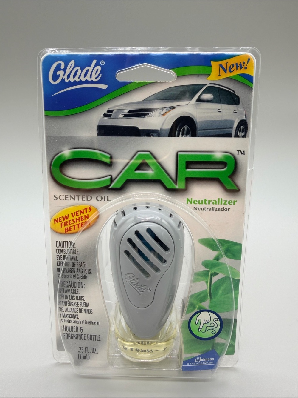 Vintage 2006 Glade Car Scented Oil Vent Clip Starter Kit Neutralizer Odor NOS